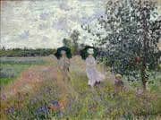 Promenade Argenteuil 1873 By Claude Monet