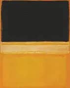 Black Pink Yellow Over Orange By Mark Rothko (Inspired By)