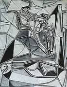 Goat's Skull, Bottle and Candle 1952 By Pablo Picasso