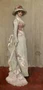 Harmony in Pink and Gray, Valerie, Lady Meux 1881 By James McNeill Whistler