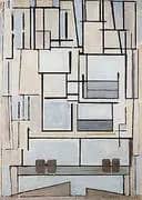 Composition No. 9 Blue Facade By Piet Mondrian