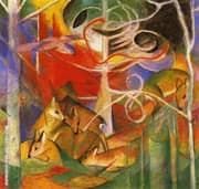 Deer in the Forest I By Franz Marc