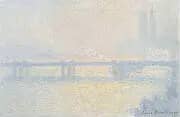 Charing Cross Bridge, The Thames, 1899-1900 By Claude Monet