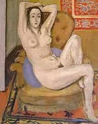 Nude Seated on a Blue Cushion 1924 By Henri Matisse