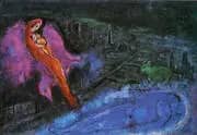 Bridges over the Seine 1954 By Marc Chagall