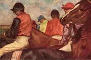 Jockeys c1882 By Edgar Degas