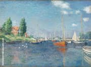 Red Boats. Argenteuil 1875 By Claude Monet
