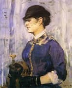 Young Woman in a Round Hat c1877 By Edouard Manet