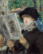 Woman Reading c1880 By Edouard Manet