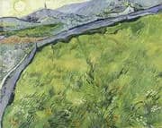Enclosed Wheat Field with Rising Sun 1889 By Vincent van Gogh