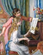 Two Girls at the Piano 1892 By Pierre Auguste Renoir