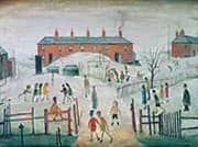 The School Yard By L-S-Lowry