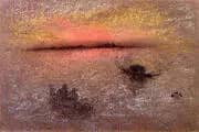 Venice at Sunset 1870 By James McNeill Whistler