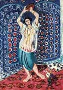 Odalisque with Tamborine Harmony in Blue By Henri Matisse