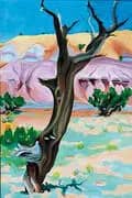 Cedar Tree with Lavender Hills, 1937 By Georgia O'Keeffe