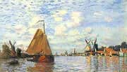 The Zaan at Zaandam 1871 By Claude Monet