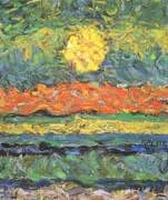 Landscape with Sun, 1909 By Max Ernst