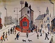 A Street In Clitheroe By L-S-Lowry