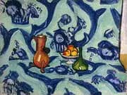 Still Life with Blue Tablecloth By Henri Matisse