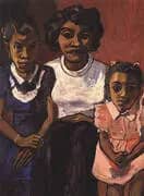 Black Spanish-American Family 1950 By Alice Neel