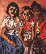 Three Puerto Rican Girls 1955 By Alice Neel