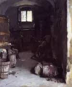Pressing the Grapes Florentine Wine Cellar 1882 By John Singer Sargent