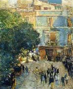 Square at Seville 1910 By Childe Hassam