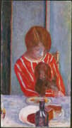 Woman with Dog 1922 By Pierre Bonnard
