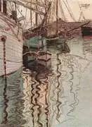 Harbour of Trieste 1907 By Egon Schiele