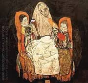 Mother with Two Children III 1917 By Egon Schiele