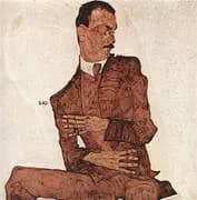 Portrait of Arthur Roessler 1910 By Egon Schiele