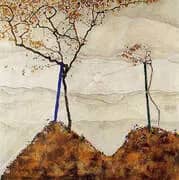 Autumn Sun I (Sunrise) 1912 By Egon Schiele