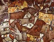 Krumau Town Crescent I (The Small City V) By Egon Schiele