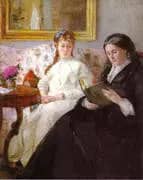 The Mother and Sister of the Artist 1869 By Berthe Morisot