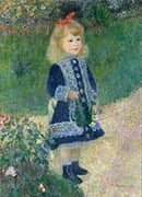 A Girl with a Watering Can 1876 By Pierre Auguste Renoir