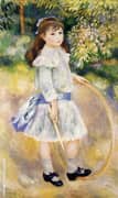Girl with Hoop 1885 By Pierre Auguste Renoir