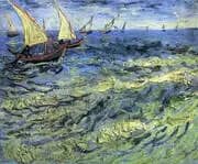 Seascape Saintes Marie 1888 2 By Vincent van Gogh