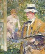 Portrait of Frieseke 1910 By Frederick Carl Frieseke