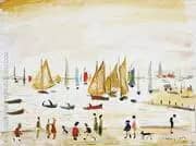 Yachts 1959 By L-S-Lowry