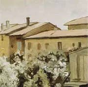 Courtyard at Via Fondazza 1954 By Giorgio Morandi