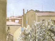 Courtyard Via Fondazza 1958 By Giorgio Morandi
