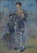 Two Acrobats with a Dog 1905 By Pablo Picasso