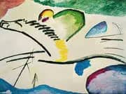 Lyric Man on a Horse By Wassily Kandinsky