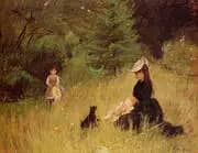 On the Lawn 1874 By Berthe Morisot