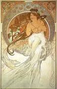 Music 1898 By Alphonse Mucha