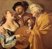 The Procuress 1672 By Dirk Van Baburen