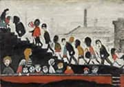 Children on the Steps By L-S-Lowry