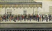 Railway Platform 1953 By L-S-Lowry