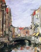 La Place Ary Scheffer, Dordrecht By Eugene Boudin