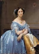 Portrait Of The Princesse De Broglie By Jean Auguste Dominique Ingres